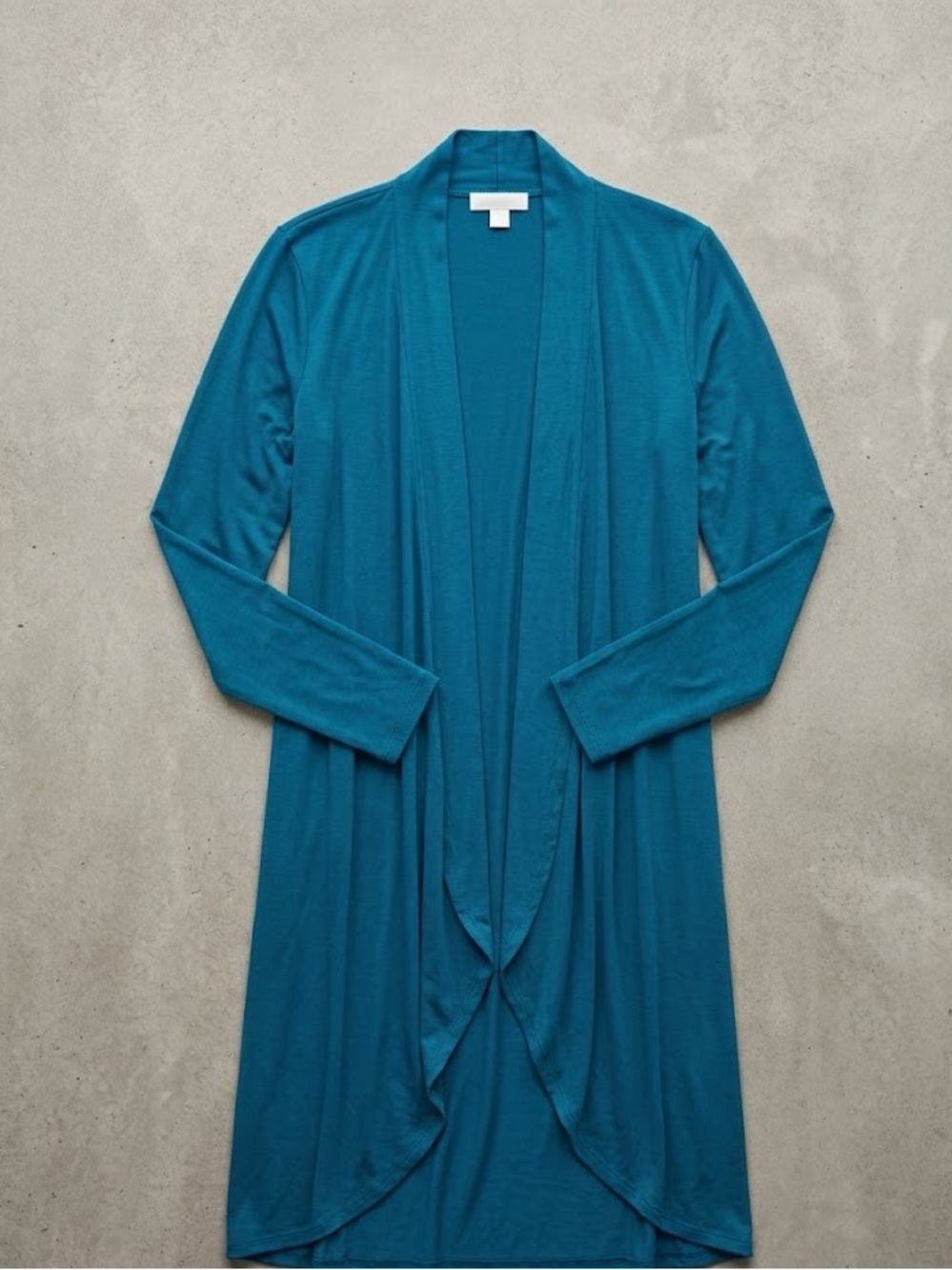 Teal Lightweight Open-Front Women's Cardigan